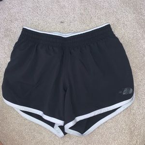 Black and White North Face Shorts